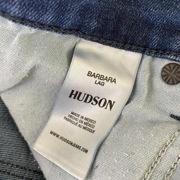 Hudson Barbara Flare Jeans Size 32 Laguna Blue High Rise Stretch Casual Staple - Picture 11 of 14